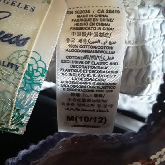 Guess L.A Girls 10-12yrs Purple/White Floral Dress - Picture 15 of 16